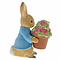 Peter Rabbit (Beatrix Potter) by Border Peter Rabbit Brings Flowers