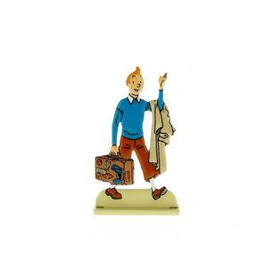 Tintin (Kuifje) Kuifje met zijn koffer (Relief)