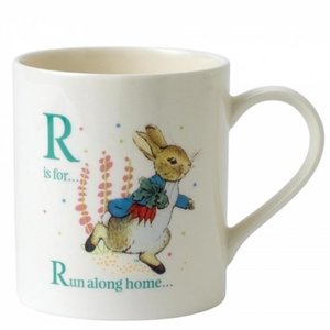 Peter Rabbit (Beatrix Potter) by Border Mug Beatrix Potter - Letter R (Running Peter Rabbit)