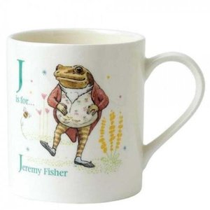 Peter Rabbit (Beatrix Potter) by Border Mug Beatrix Potter - Letter J (Jeremy Fisher)