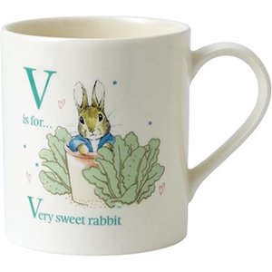 Peter Rabbit (Beatrix Potter) by Border Mug Beatrix Potter - Letter V (Peter in Plant Pot)