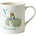 Peter Rabbit (Beatrix Potter) by Border Mug Beatrix Potter - Letter V (Peter in Plant Pot)