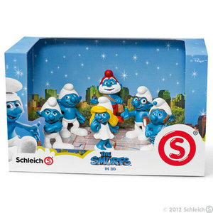 Schleich  Smurf Movie Scenery (Set 6 pc) (smurfen)