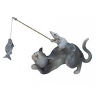 Studio Collection Cat with Mouse Fishing