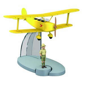 Tintin (Kuifje) Yellow biplane (w. Tintin)