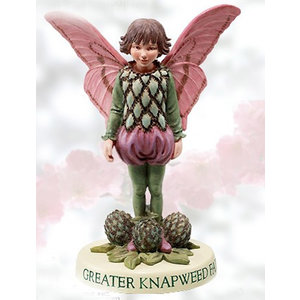 Flower Fairies Greater Knapweed Fairy (on Base)