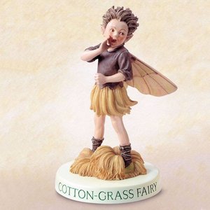 Flower Fairies Cotton-Grass Fairy (on Base)