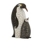 Barcino Design Mother and Baby Penguin Mosaic