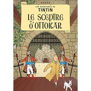 Tintin (Kuifje) Poster (French Edition) - Le Scepter D' Ottokar)