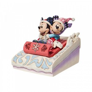 Disney Traditions Mickey & Minnie "Sledding Sweethearts'