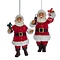 Coca Cola © Coke Santa Holding Ball & Bottle (Hanging Ornament) - SET of 2