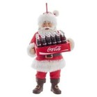 Coca Cola © Santa Holding Case of Coke (Hanging Ornament)
