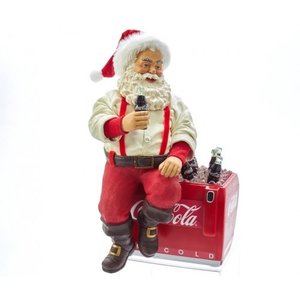Coca Cola © Santa on Coke Cooler