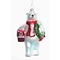 Coca Cola ©  Coke Bear with Wreath & Cooler (Glass Ornament)