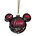 Disney Minnie Ears Shinning Burgundy Ornament