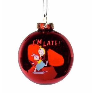 Disney White Rabbit Hanging Ornament Glass