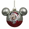 Disney Minnie Ears Glass Ornament