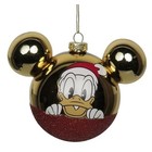 Disney Donald Ears Glass Ornament