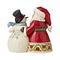 Jim Shore's Heartwood Creek Santa with Snowman (Pint Sized)