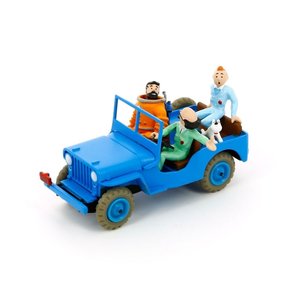 Tintin (Kuifje) Blauwe Jeep (Raket naar de Maan)