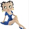 Fleischer Studios Betty Boop Demure (Blue Glitter Dress)