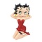 Fleischer Studios  Betty Boop Kneeling (Red Dress)