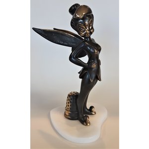 Disney Arribas Bros. Tinkerbell on Heart-base (Bronze)