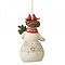 Jim Shore's Heartwood Creek Snowman with Cardinal Hanging Ornament (HO)