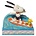 Peanuts (Jim Shore) Snoopy and Woodstock Surfing