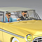 Tintin (Kuifje) The Calculus Affair Yellow Chrysler (1/24)