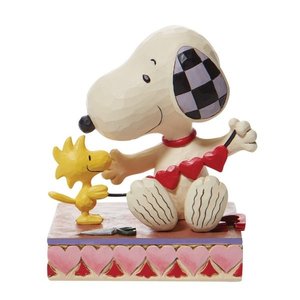 Peanuts (Jim Shore) Snoopy & Woodstock with Hearts Garland