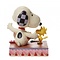 Peanuts (Jim Shore) Snoopy & Woodstock with Hearts Garland