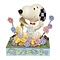 Peanuts (Jim Shore) Snoopy in bed of Flowers