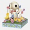 Peanuts (Jim Shore) Snoopy in bed of Flowers