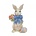 Jim Shore's Heartwood Creek Bunny with Bow and Flowers (Mini)