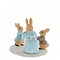 Peter Rabbit (Beatrix Potter)  By Jim Shore Mrs. Rabbit with a Christmas Pudding