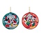 Disney Mickey & Minnie style Glass Disk Glass Ornament (SET 2)