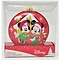 Disney Mickey & Minnie style Glass Disk Glass Ornament (SET 2)