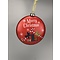 Disney Mickey & Minnie style Glass Disk Glass Ornament (SET 2)