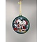 Disney Mickey & Minnie style Glass Disk Glass Ornament (SET 2)