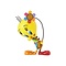 Britto Looney Tunes Tweety with Flower