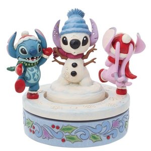 Disney Traditions Stitch & Angel Rotating Figurine