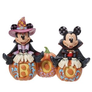 Disney Traditions Mickey and Minnie Mouse Boo Pumpkins