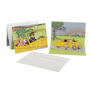 Tintin (Kuifje) Pop-up Postcard - Captain Haddock's Convertible