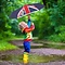 Peter Rabbit (Beatrix Potter) by Border Peter Rabbit Union Jack Umbrella