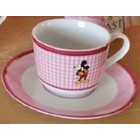 Disney United Labels Best of Mickey Cup and Saucer  (Pritty Pink)