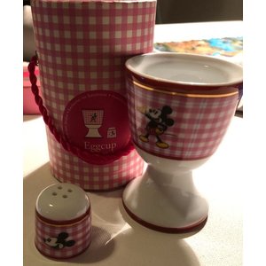 Disney - Mickey, Donals & Snoopy  United Labels Eggcup and Salt Shaker - Best of Mickey  (Pretty Pink)