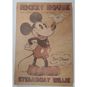 Disney Mickey Antiques Notebook (A5)  "Steamboat Willie"