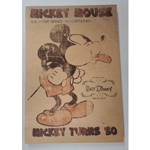 Disney Mickey Antiques Notebook (A5)  "Mickey Turns 50"