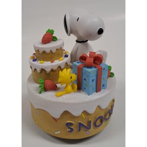 Peanuts (Snoopy) Roterende Musical Snoopy Pie-Presents (Tune: Happy Birth Day)